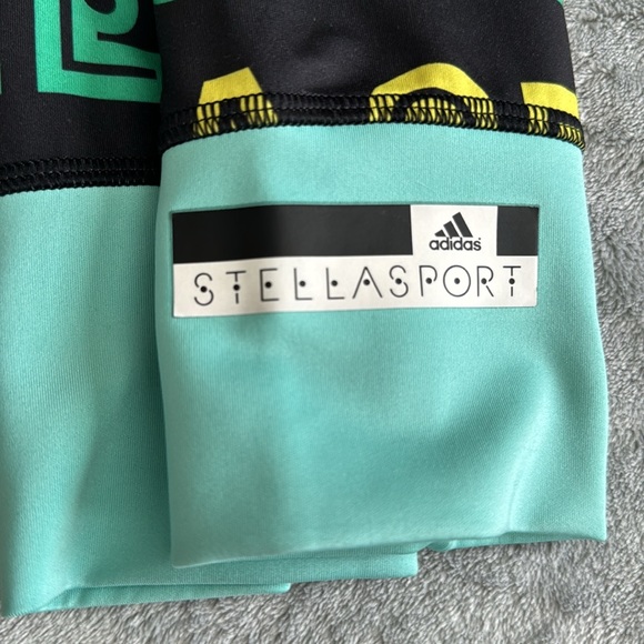 👋🎯Adidas StellaSport Multicolured AOP Womens Gym Training Tights Size XS - Picture 8 of 15